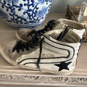 Golden Goose Kids Sneakers - Cream and Black